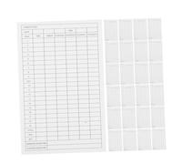 DECOMELODY 35pcs Golf Score Cards Coated Paper Weather Resistant Score Tracker for Performance Metrics Golf Game Stats Log Portable White