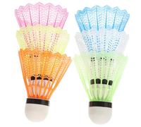 DECOMELODY 36Pcs Colorful Lightweight Plastic Shuttlecock for Outdoor Badminton Sports Accessories Foam Ball Heads Fun Exercise Equipment for Boys
