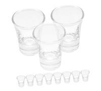 DECOMELODY 36pcs Glass Communion Cups for Church Service Small Sacrament Drinkware Clear Holy Drinkware Compatible with Standard Communion Trays Home and Office Tabletop Supplies