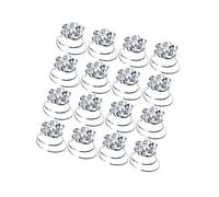 DECOMELODY 36pcs White Spiral Rhinestone Hair Clips Mini Spiral Hair Pins for Women Diy Styling Bun Stick Clip Accessories
