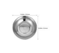 DECOMELODY 3Pcs 25Cm Stainless Steel Digital Kitchen Scale Tray Set - Electronic Baking and Cooking Food Scale Bowl for Precise Weighing and Food Preparation