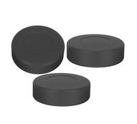 DECOMELODY 3pcs Adjustable Hardness Matte PVC Hockey Pucks Set with Reusable Mesh Bag for Realistic Ice Hockey Practice Training Indoor and Outdoor
