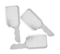 DECOMELODY 3pcs Barber Fade Comb Set Curved Positioning Hair Cutting Combs Flat Tools for Professional Hairdressers Salon Hair Fading Technique