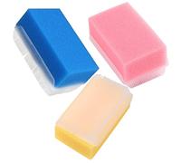DECOMELODY 3Pcs Bath Sponge Sensory Training Tool for Newborns Comfortable Bath Brush with Gentle Massage for Hair and Skin Care for Mothers