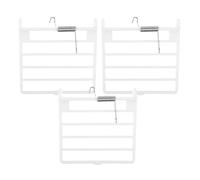 DECOMELODY 3pcs Bird Cage Door Accessories with Fixed Food Box and Spring Plastic Bird Cage Door with Horizontal Wires Suitable for Parrot