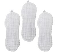 DECOMELODY 3Pcs Cotton Diaper Pads Newborn Diaper Wrap Breathable Gauze Cloth Peanut Shape Small Size Washable Blankets for Newborn Care