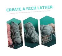 DECOMELODY 3pcs Exfoliating Back Scrubber for Shower with Foaming Mesh Body Scrubber Long Strip Bath Washers for Adults and Pregnant Women Gentle Dead Skin Removal and Smooth Glowing Skin
