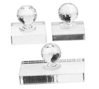 DECOMELODY 3pcs Eyeshadow Pressing Plate Tool for DIY Makeup Highlighter Blush Eyebrow Compact Applicator Versatile Eyeshadow Stamper for Creative Freedom Makeup