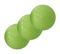 DECOMELODY 3pcs Fluorescent Golf Balls Glowing Night Playthings Skin Training Supply for Outdoor and Dark Environment