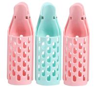 DECOMELODY 3pcs Hair Rollers Curlers Abs Manual Curling Styling Tools for Long and Short Hair Salon Lightweight Hairdressing Accessories for Physical Curls Random Color