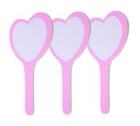 DECOMELODY 3Pcs Heart-shaped Handheld Dry Erase Scoreboard Paddles Single-sided Whiteboards for Auctions Voting and Judging with Smooth Edges and Reusable Surface