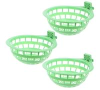 DECOMELODY 3pcs Large Plastic Bird Nesting Bowls for Pigeons, round Bird Hatching Nest Basins, Sturdy Pigeon Breeding Supplies for Birdcage Accessories and Indoor Aviaries