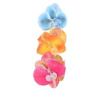 DECOMELODY 3pcs Large Simulation Phalaenopsis Flower Hair Clips Butterfly Claw Clips Non-slip Floral Hair Accessories for Women Romantic Hairstyles and Elegant Occasions
