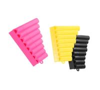 DECOMELODY 3pcs Pan Flute Plastic Wind Instrument for Beginners Material in Yellow Black Pink Early Music Learning for Preschool Creativity Development