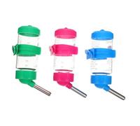 DECOMELODY 3Pcs Pet Water Bottles for Hamsters Chinchillas Rabbits Hanging Design Convenient Automatic Water Dispenser Small Animal Drinking Supply Random Color