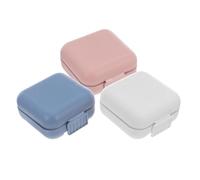DECOMELODY 3pcs Portable Five-Piece Medicine Box Daily Vitamin Organizer Pill Travel Case Fish Oil Holder Pill Containers for Medicine Pocket Organizer Travel Case Vitamin Pp