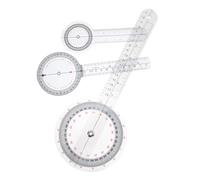DECOMELODY 3pcs Portable Medical Angle Protractor Set Accurate Goniometer Ruler for Healthcare Professionals and Students Clear Measurement Tools for Medical Applications Easy to Carry and