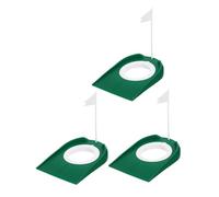 DECOMELODY 3pcs Removable Golf Putting Hole Cups with Flag Plastic Putting Discs for Indoor Outdoor Training Realistic Simulation for Accuracy Improvement and Quick Stroke Correction