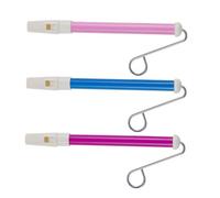 DECOMELODY 3pcs Slide Whistle Musical Instrument for Educational Push-pull Flute Playthings in Blue Pink Purple Enhance Hearing Dexterity and Creativity Portable Whistles for Early Learning