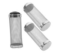 DECOMELODY 3pcs Stainless Steel Aquarium Filter Mesh Covers Inlet Basket Intake Guards for Fish Shrimp Protection Pre-filter Case Compatible with Tank Filters