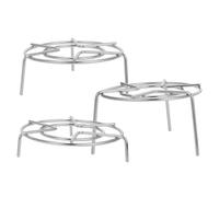 DECOMELODY 3PCS Stainless Steel Steaming Racks with Tripod Design High-temperature Resistant Cooking Stands for Electric Pressure Cooker and Canning Pot
