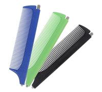 DECOMELODY 3pcs Steel Tail Comb Stretch Comb for Slick Back for Home Salon Hairdressing Hair Thinning Sharp Design Random Color