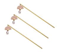 DECOMELODY 3pcs Vintage Decorative Hair Stick for Women Bun Hair Pin Accessories Lightweight Durable Elegant Headdress Styling