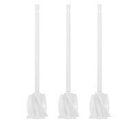 DECOMELODY 3pcs White Resin Mixer Paddle Attachment for Drill - Epoxy Resin Mixing Tool Set for Paint, Cement, Silicone, and Pigments - Lightweight Stirring Paddle for DIY Crafts and Home Use