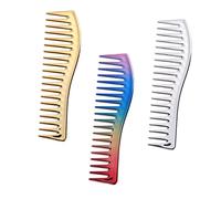 DECOMELODY 3pcs Wide Tooth Comb for Curly Hair Barber Hairdressing Comb Highlighting Styling Tool