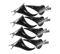 DECOMELODY 4 Pairs Gothic Devil Ox Horn Hair Clips Halloween Hair Accessories for Women for Costume Party Charming Decorative Headwear