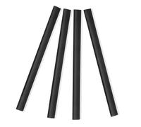 DECOMELODY 4 Pcs Durable Rubber Dustpan Lip Edge Strips Replacement for Household Cleaning Tools Garbage Closing Edges for Optimal Sweeping and Wiping Performance