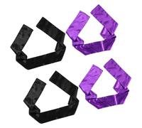 DECOMELODY 4 Pcs Satin Wide Edge Wig Grip Bands Non Slip Hair Wrap Strips for Women Headscarf Comfortable Hair Bands for Securing Wigs