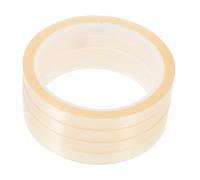 DECOMELODY 4 Rolls Heat Resistant Tape Transparent Thermal Adhesive Tape for Electronics Protection Heat Transfer No Residue and Wear Resistant for Sublimation Press and Circuit Boards
