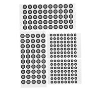 DECOMELODY 4 Sheets Scanning Marker Stickers with Black Reflective Dots for Shining Handheld Scanner Diffuse Reflective Tracking Points for Industrial Design Medical Research Animation
