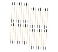 DECOMELODY 40PCS Double-ended Manicure Sanding Tools for Nail Detailing and Polishing Disposable Cuticle Pusher Remover Sticks for DIY and Salon Use Hygienic Abrasion-resistant Nail Prep