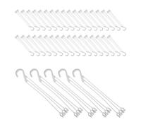 DECOMELODY 40pcs Hanging Plant Pot Hooks Plastic Flower Pot Hangers for Indoor and Outdoor Use with Drainage Support and Sturdy Design Suitable for Bird Feeders and Garden Baskets