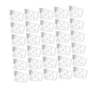 DECOMELODY 40pcs Household Freezer Divider Set Plastic Adjustable Refrigerator Dividers for Glass Shelves and Fridge Door Space Separators with Easy Installation for Kitchen Pantry Food