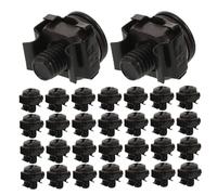 DECOMELODY 40pcs Rack Screws and Cage Nuts Kit M6 X 14mm Carbon Steel Black with Precision Design Universal Compatibility for Multimedia Equipment and Server Cabinets