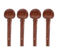 DECOMELODY 4pcs 4/4 Violin Tuning Pegs Set Solid Rosewood Wooden String Adjusters Replacement Accessories for Acoustic Violin and Accessories