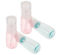 DECOMELODY 4Pcs 60Ml U-Shaped Travel Cosmetic Bottles Set, Portable Empty Lotion Shampoo Containers for Toiletries, Leakproof Refillable Travel Bottles for Makeup and Skincare Random Color