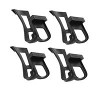 DECOMELODY 4PCS Adjustable Exercise Bike Pedal Toe Clips Cage with Straps Foot Pedal Accessories for Secure Cycling Road Mountain and Indoor Bikes Fit and Easy Installation