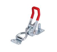 DECOMELODY 4PCS Adjustable Vertical Toggle Latch Clamps Heavy Duty Iron Quick Release Hold Down Tool for Doors Cabinets Boxes Cases with Plastic Grip Handles