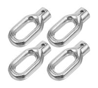 DECOMELODY 4pcs Aluminum Alloy Retractable Awning Ring Hooks Weatherproof Manual Patio Crank Replacement Tool for Outdoor Shade Lift Machine Accessory for Rv Camping and Balcony