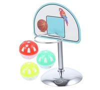 DECOMELODY 4Pcs Bird Basketball for Parrots and Budgies Metal Training for Intelligence Development Chew-resistant Educational for Small to Medium Birds Random Color