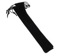 DECOMELODY 4pcs Black Folding Hand Fan Pouches Drawstring Storage Bags for Chinese Style Lightweight Portable Cases for Folding Wood Paper and Hand Fans Wear Resistant Protector Holder