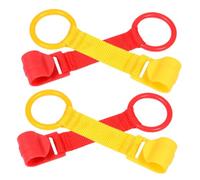 DECOMELODY 4pcs Boy Girl Pull Tab for Playpen Boy Girl Bed Hanging Ring and Learning Standing Pull Ring Hand Tab for Walking Aid