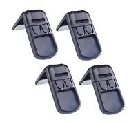 DECOMELODY 4pcs Cabinet Locks Childproof Right Angle Drawer Safety Locks for Protection Easy No Drill Installation Hidden Press Design Black