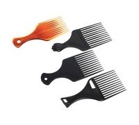 DECOMELODY 4pcs Cantu Comb Hair Detangler Wide Tooth for Curly Hair Men's Styling Tool
