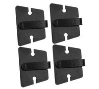 DECOMELODY 4pcs Car Microphone Clip Holder Plastic Radio Mount Accessories Vehicle Handheld Mic Fixing Multi Functional Design for Radios and Various Items