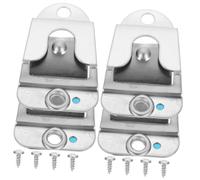 DECOMELODY 4pcs Cb Mic Holder Clips Metal Microphone Hooks for Vehicle Mounting Easy Install Mobile Radio Mic Storage Rack Compatible